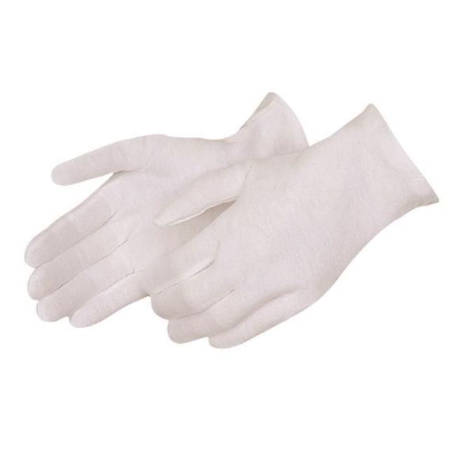 General Purpose Work Glove, Series: 4411, White, Reversible Cut Style, Cotton Lining, Hemmed Cuff