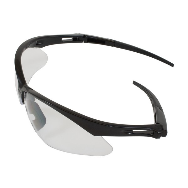 Safety Glasses, Universal, Anti-fog Clear Lens, Black Frame, 12/Box