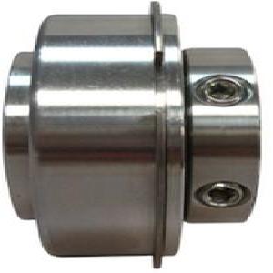 Plain Bearing Assembly, Cylindrical Bore ER Style Spherical, 3/4 in Bore, 1.85 in OD, 1.22 in Width, Polymer Bearing, 0 to 500 °F