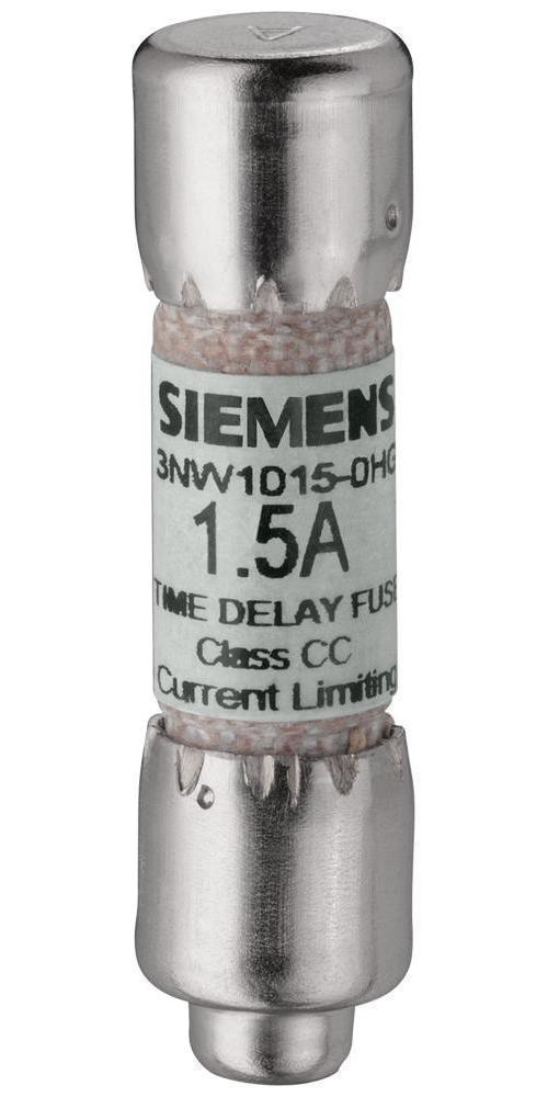 Class CC Fuse Link, Cylindrical, 600 V AC, 10 A, Rated Breaking Capacity: 200 kA, Timing Response: Slow, Holder Mount, For Use With: Setron 3NW Series Class CC Cylindrical Body Fuse, Ceramic/Plastic Material, 10.3 mm Dia x 38.1 mm L Dimensions