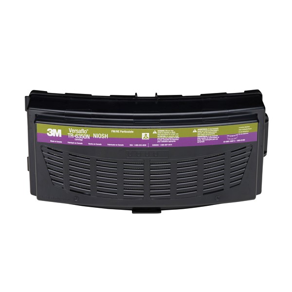Respirator HEPA Cartridge, Series: TR Series, For Use With: TR-600/800 Series PAPRs, Snap-On/Off Connection, Olive/Magenta