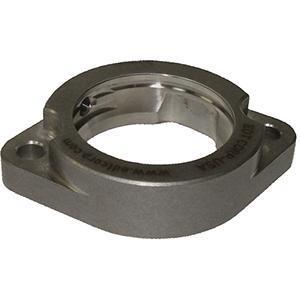 Flange Mount Ball Bearing Housing, Two-Bolt, Stainless Steel