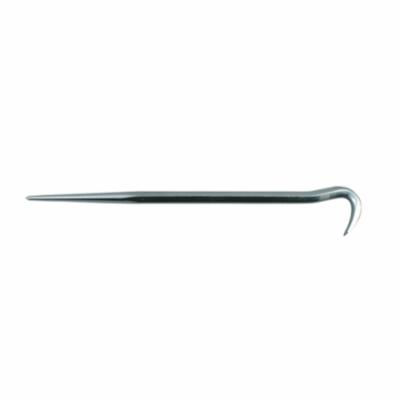 Pry Bar, 15 Inch Overall Length, 1/2 Inch Diameter, Steel, Polished Chrome