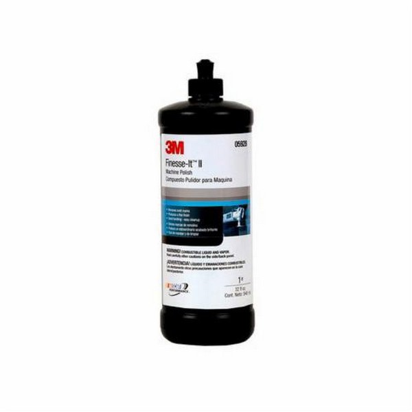 Machine Polish, 1 qt Container, Bottle Container, White, Ultra Fine Grade