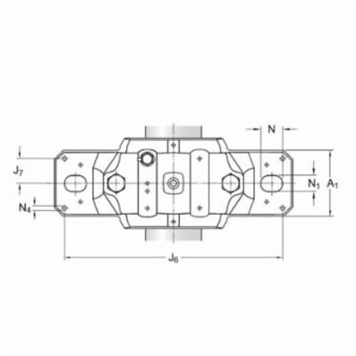 Bearing End Cover, Series: SNH, -40 to 230 °F, Plastic