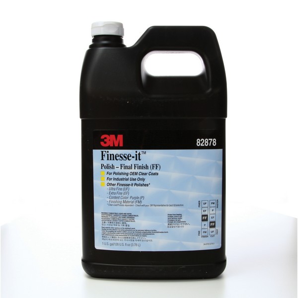 Polishing Compound, 1 gal Container, Bottle Container, Gray, Applicable Materials: Acrylic, Clear Coat, Glass, Gelcoat, Industrial Paint, Lacquered Wood, Solid Surfaces and Powder Coat