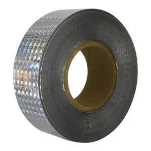 Conspicuity Tape Roll, 150 ft Length, 2 Inch Width, Solid White, Microprismatic Reflective