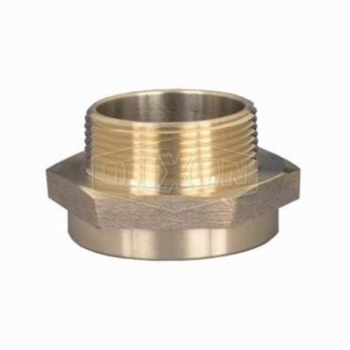 Reducing Hex Nipple, 3 x 2-1/2 Inch Nominal, MNPT x FNPT End Style, Brass, Domestic/Import: Domestic