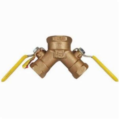 Dual Y Valve, Non-Vented, Series: BBV, 1 x 3/4 Inch Nominal, FNPT, 600 psi WOG, Media: Gas, Oil and Water, Bronze Body