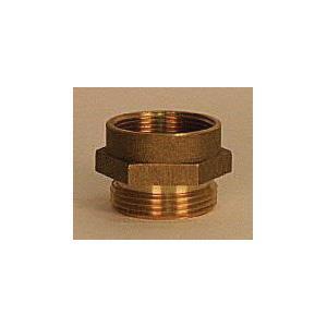 Hex Nipple, 1-1/2 in Nominal, FNPSH x Male NST End Style, Brass