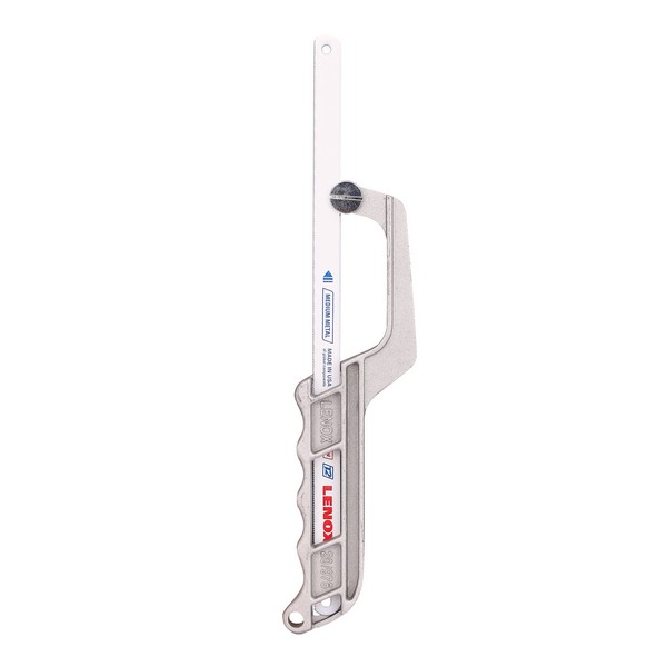 Hacksaw, Compact Heavy Duty Mini, 10 in Blade Length, Bi-Metal Blade, 3 in Throat Depth, 24, 10 in Overall Length, Insulated: No