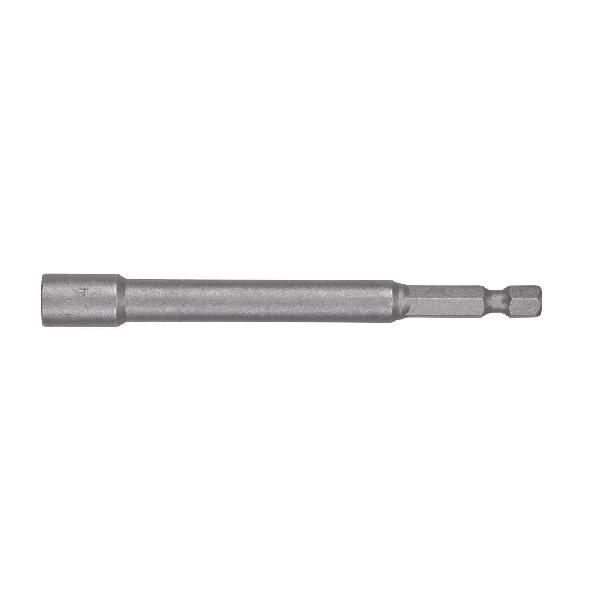 Nut Setter, Magnetic Tip, Hex Shank, Hex Insert, 4 in Overall Length, 1/4 in Dia
