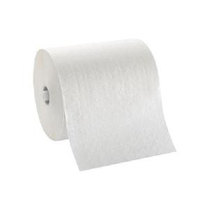Hardwound Roll Towel, 8-1/4 in Width, 700 ft Length, 1-9/16 in Dia Core, White, Paper, Roll Package Type, 1 Ply