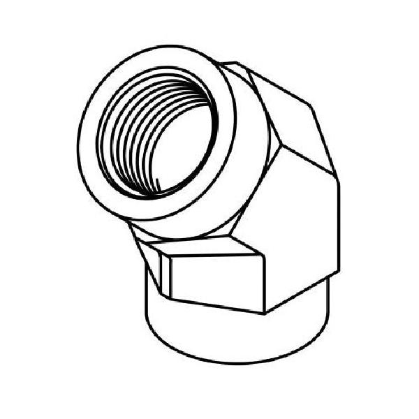 Pipe Elbow, Series: 5505, 1/4-18 Nominal, FNPT End Style, 45 deg Angle, 316 Stainless Steel