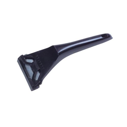 Window Scraper, Utility Blade, Carbon Steel Blade, 3/4 in Blade Length, 2-3/4 in Blade Width, Tapered, 6-1/4 in Handle Length, Plastic Handle, Black