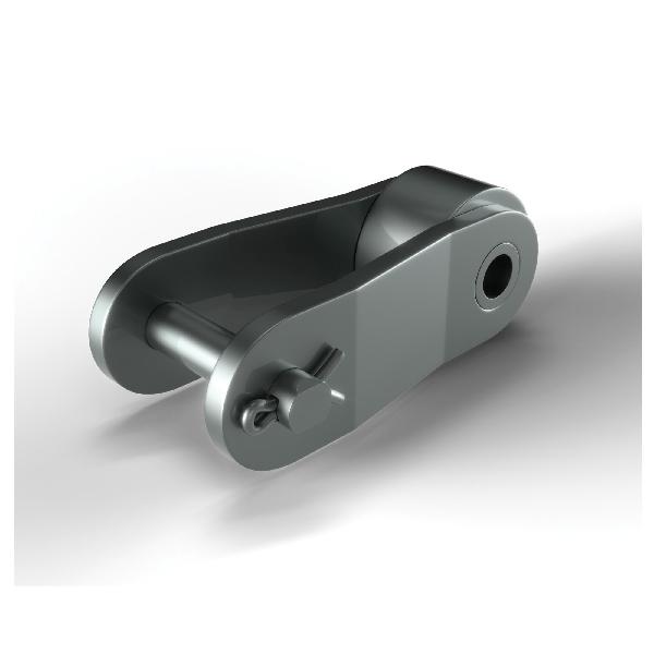 Conveyor Offset Link, Double Pitch Large Roller, C2042 Chain, 1 in Pitch, 0.156 in Pin Dia, 0.45 in Link Plate Height, 0.06 in Link Plate Thickness