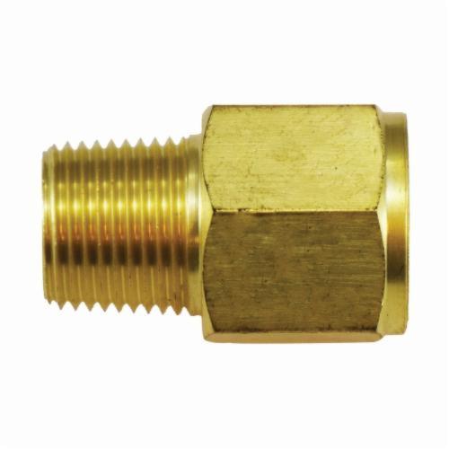 Adapter, Fitting/Connector Type: Adapter, 3/4 Inch Nominal, MNPT x FBSPP, Brass, Yellow