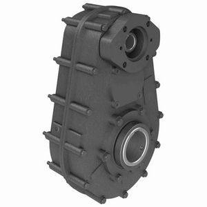 Parallel Shaft Gear Drive, Type S Double Reduction, Series: 4 Series, 7.99:1 Gear Ratio, 40.1 HP, Hydraulic Adapter Input, Hollow Bore Output, 1 Inch Diameter Input, 1/4 x 1/8 Inch Input, 3/4 x 3/16 Inch Output Keyway, Oil Lubrication, Shaft Mounting, Cast Iron, 12 Inch Length x 18-15/16 Inch Height Dimensions