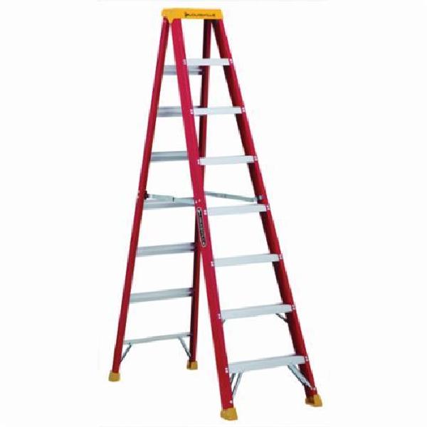 Step Ladder, Type IA Non-Conductive Weather Resistant, Series: L-3016, 8 ft Ladder Height, 300 lb, ANSI Code: A14.5, Fiberglass, 7 Steps, 51-7/8 in Base Spread, 24-13/16 in Bottom Width