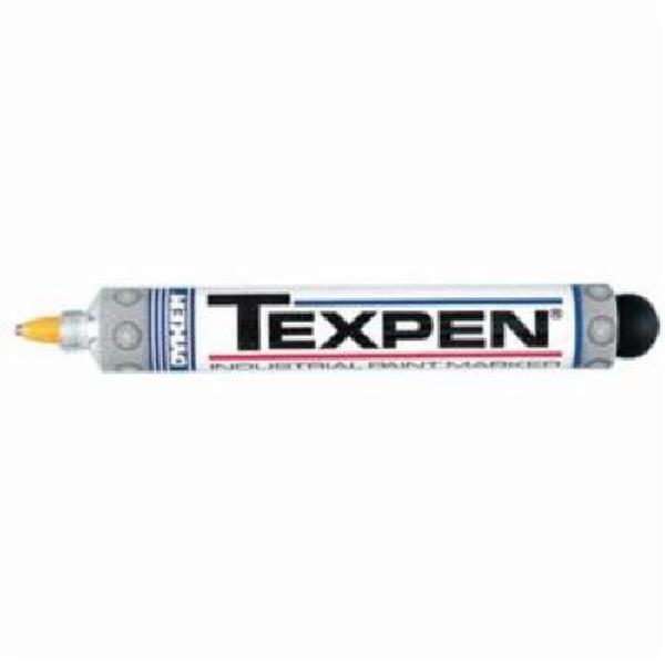 Paint Marker, Ball Tip, Fine Tip, 3/64 in Tip, 25 to 35 min Drying, Stainless Steel Tip, Yellow