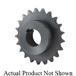 Roller Chain Sprocket, Finished Bore, 1-1/2 in Bore Dia, 5.523 in Outside Dia, #50 Chain, 26 Teeth, 5/8 in Pitch, 5.185 in, 1-1/4 in Length Through Bore, Carbon Steel