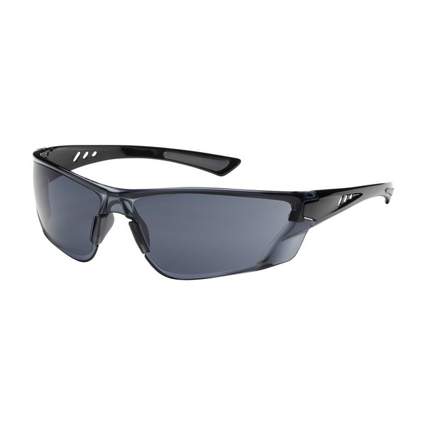 Safety Glasses, Dual Lens, Series: Recon™ 250-32, Universal, Anti-Fog/Anti-Scratch/FogLess® 3Sixty™ Lens Coating, Gray Lens, Rimless, Glossy Black Frame, Polycarbonate Frame, Polycarbonate Lens, 99.99 % UV Protection, Bayonet/Rubber Tipped Temple, AN
