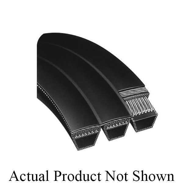 Combo V-Belt, Banded, 5V Section, 5.52 in Top Width, 192-3/4 in Outside Length, 0.63 in Thickness, 8 Ribs, 7.1 in Minimum Pulley Dia, -30 to 90 °C, Rubber, Aramid Reinforced