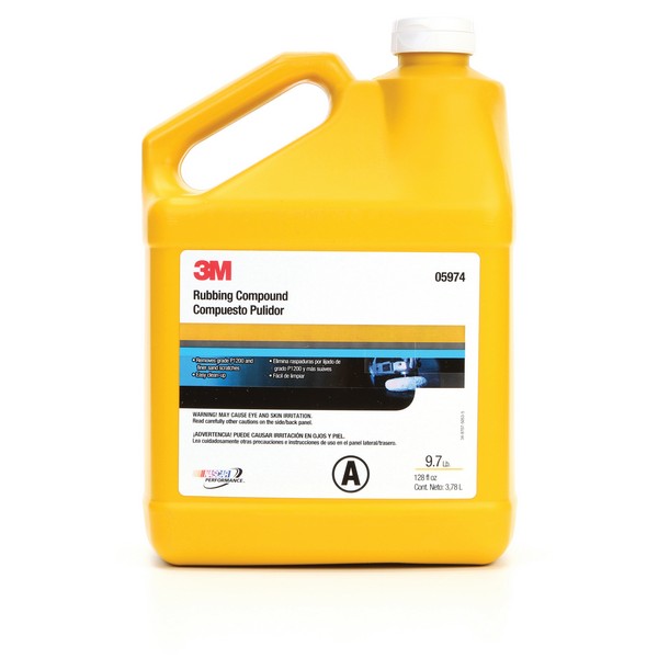 Rubbing Compound, 1 gal Container, Tan, 1200 Grit, Ultra Fine Grade