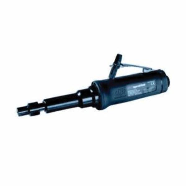 Air Die Grinder, Extended Straight Industrial, Tool/Kit: Bare Tool, Series: G1, 1/4 in Collet, 25000 RPM, 0.4 HP, 25 cfm, 90 PSI Air, 1/4 in NPT in NPT Air Inlet, Rear Exhaust Location, Lever Throttle, 3/8 in Minimum Hose Size, Composite Housing, 94.