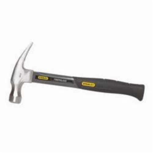 Nailing Hammer, 12-7/8 in Overall Length, 1-3/16 in Face Dia, Smooth Face Surface, 20 oz Head, Forged High Carbon Steel Head, 6 in Head Length, Fiberglass Handle, Diamond Grip, Rip Claw Style