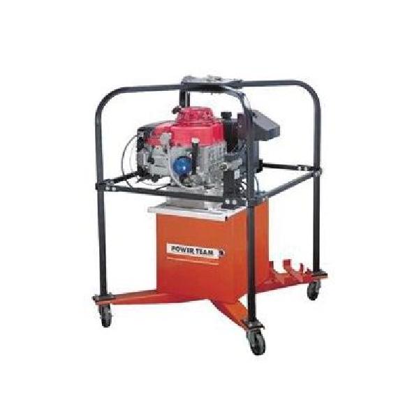Gasoline Pump, Series: PG120, 1300 cu-in Reservoir, 10000 psi Maximum, Engine HP: 5.5 hp, 3600 rpm Engine, 130 cu-in/min Flow Rate, 4-Way Manifold Valve, 19 in Overall Length, 15-1/2 in Overall Width, 23 in Overall Height