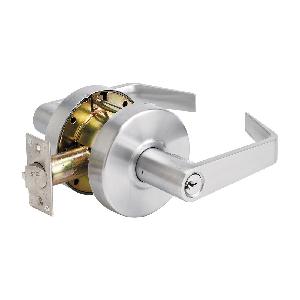 Cylindrical Lever Lockset, Commercial Grade, Series: SLC, Heavy Duty Lockset Performance Strength, Lockset Function: Entrance, ASA Strike, 1-7/8 x 4-7/8 in Strike Dimension, Grade: 2, 2-3/4 in Backset, 6 Pins, 2 Keys, Different Keying, Schlage C Keyway