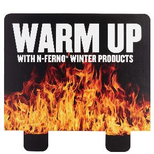 Header Card, Dump Display, Warm Up Legend, Premium Corrugated Cardboard