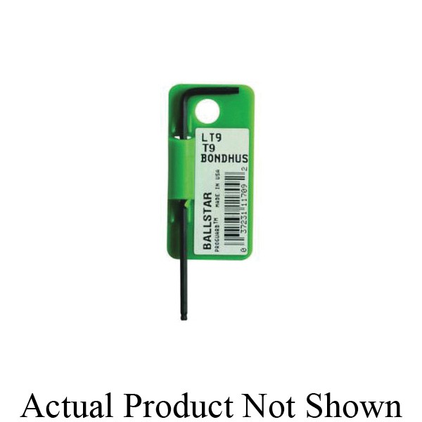 Torx Key, BallStar End, T7 Tip, Long Arm, 2.4 Inch Arm Length, 20° Working, L-Handle Handle, Protanium® High Torque Steel Blade, Protanium® High Torque Steel, ProGuard™