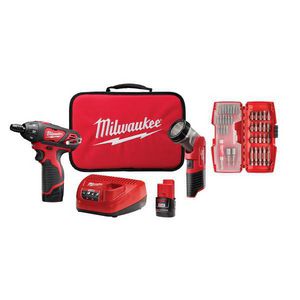 Cordless Impact Driver Kit, Compact Lightweight, Hex Drive, 1/4 in Drive, 0 to 3300 bpm Blows per Minute, 1000 in-lb Torque, 0 to 2500 RPM Speed, 12 VAC, Lithium-Ion Battery, 1.5 Ah Battery, Battery Included: Yes, Metal Housing Material, Soft Grip/T-