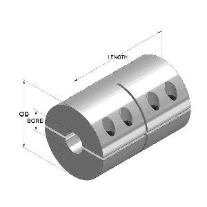 COUPLING CLAMPING 1-1/2IN 2-1/2IN SST PL
