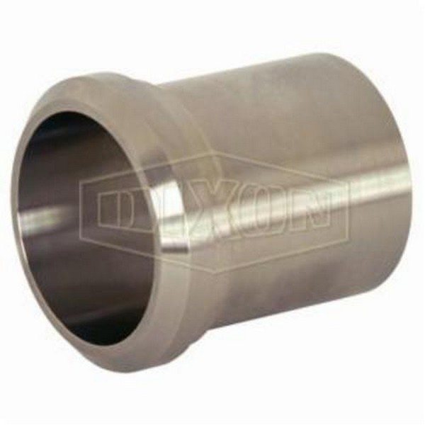 Tank Ferrule, Light Wall, Series: 14WL, Fitting/Connector Type: Ferrule, 3 Inch Nominal, Plain Beveled Seat, 304 Stainless Steel, 3 Inch Length, Domestic