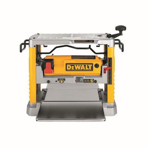Portable Planner, Heavy Duty, 12-1/2 in Cutting Width, 1/8 in Depth of Cut, 30000 cpm Cuts per Minute, 26 fpm Feed Rate, 3 Cutting Knives, 10000 RPM Speed, 1 Speed, 1 HP, 120 VAC, 15 A, Steel, 18-1/2 in H x 21-1/2 in W x 33-1/2 in D Dimensions
