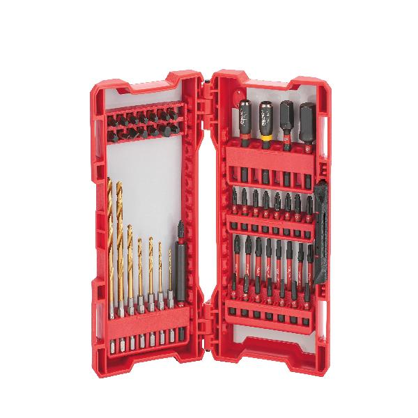 Screwdriver Bit Set, Magnetic, 50 Piece, For Use With: Drill Driver and Impact Driver, Specifications: 1/4 in Hex Shank, Steel