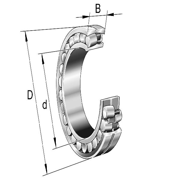 Spherical Roller Bearing, Tapered Bore, Series: 232, 400 mm Bore, 720 mm OD, 2 Rows, 256 mm Width, Open Closure, 10800000 N Load, Solid Brass Cage, 700 RPM Maximum, -30 to 200 °C