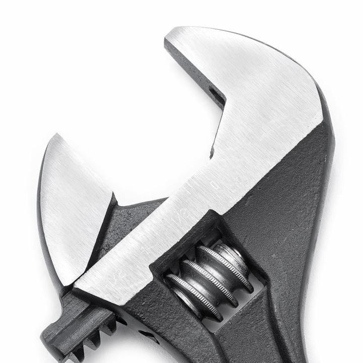 Adjustable Construction Wrench, 1-1/8 Inch Opening, 10-5/8 Inch Overall Length, Black Oxide