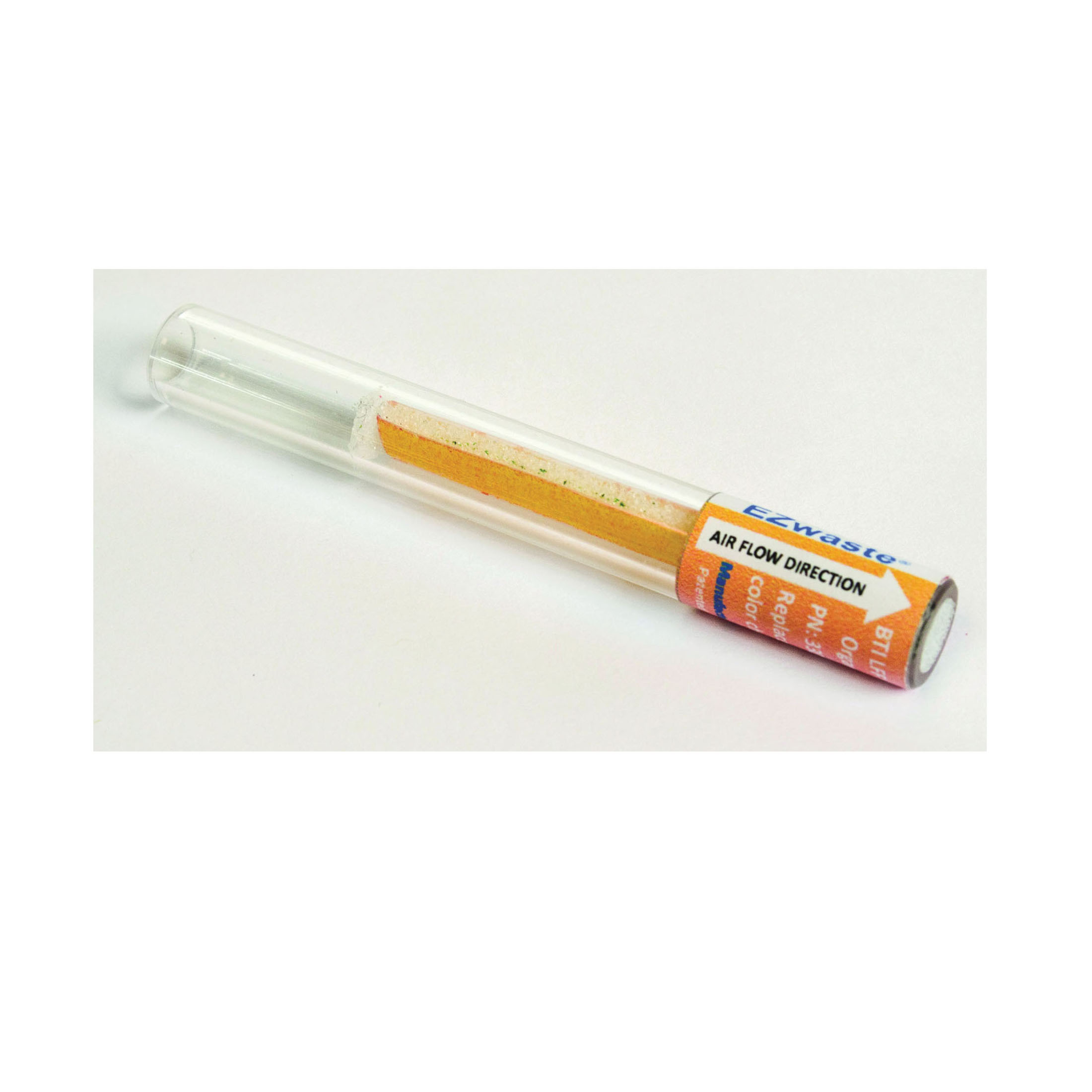Carbon Filter Replacement Indicator, For Use With: Solvent Waste Kits, 0.4 in OD x 3.1 in H, Polyethylene, White