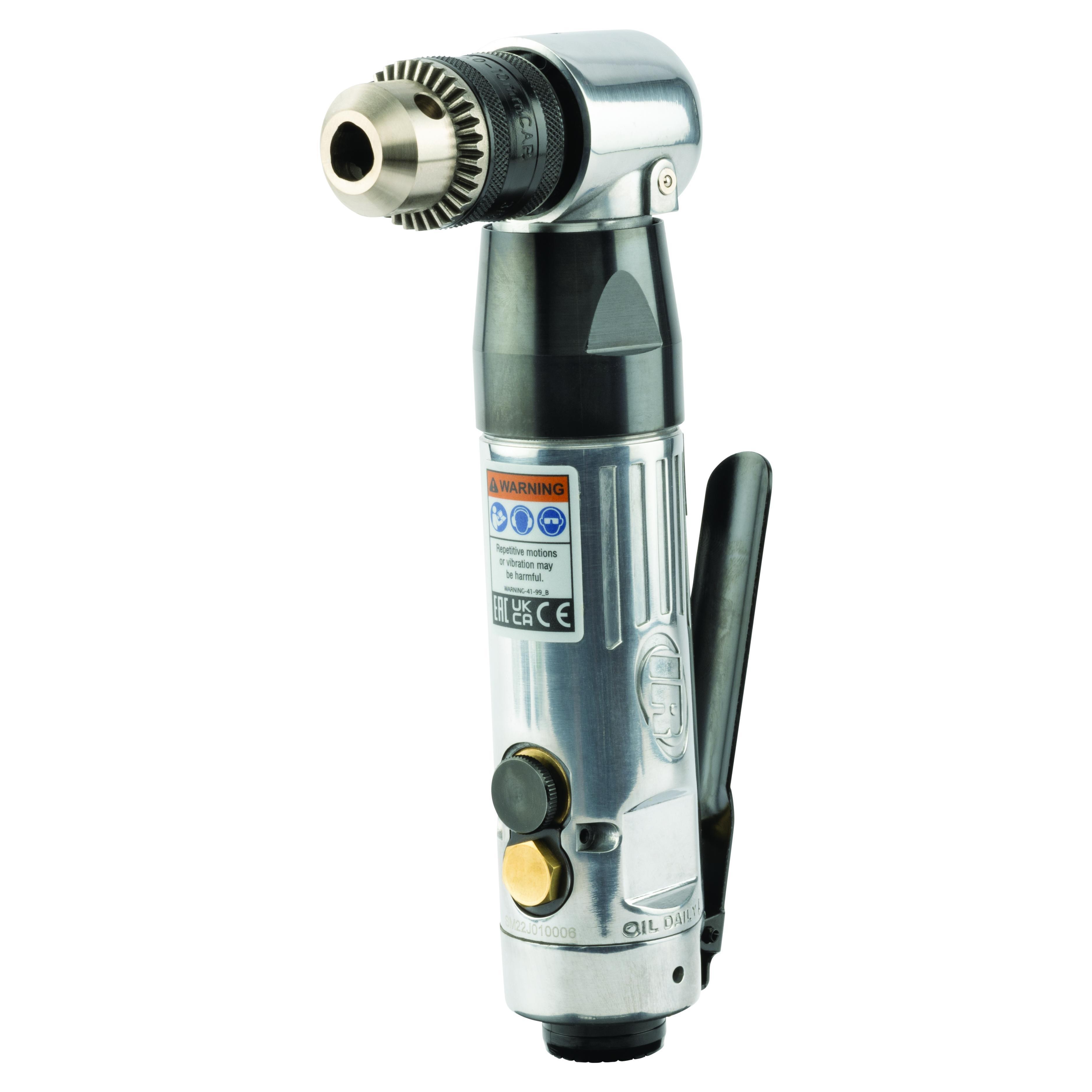 Drill, Tool/Kit: Bare Tool, 3/8 in Chuck, 1800 RPM Speed, 20.5 cfm Air Flow, Yes Reversible, 8.06 in Overall Length