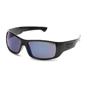 Dual Lens Protective Glasses, Universal, Scratch Resistant Gray Lens, Black Frame