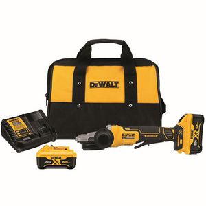 Angle Grinder Kit, Small, Bare Tool/Kit: Kit, 5 in Wheel Diameter, 5/8-11 Arbor/Shank, 9000 RPM Speed, 20 VDC, Lithium-Ion Battery, 6 Ah Battery, Flathead Paddle Switch, Batteries Included: 1, 13.58 in L Dimensions