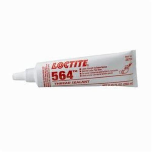 Thread Sealant, 1-Part High Viscosity Low Strength, Series: 564™, Tube Container, 250 mL Container, White, Mild Odor/Scent, -65 to 300 deg F, 1.1626 Specific Gravity, <gt/>199.94 deg F Flash Point, 0.42 g/L VOC, 90500 cPs Viscosity, Bonds To: Metal