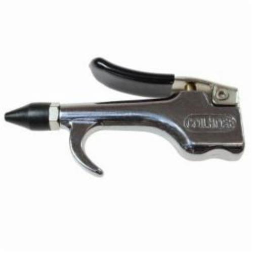 Blow Gun, Series: 600, Rubber Tip, 150 psi Working, 1/4 in FNPT Inlet x 1/8 in FNPT Outlet Thread, Die Cast Zinc, Polished Chrome, Import