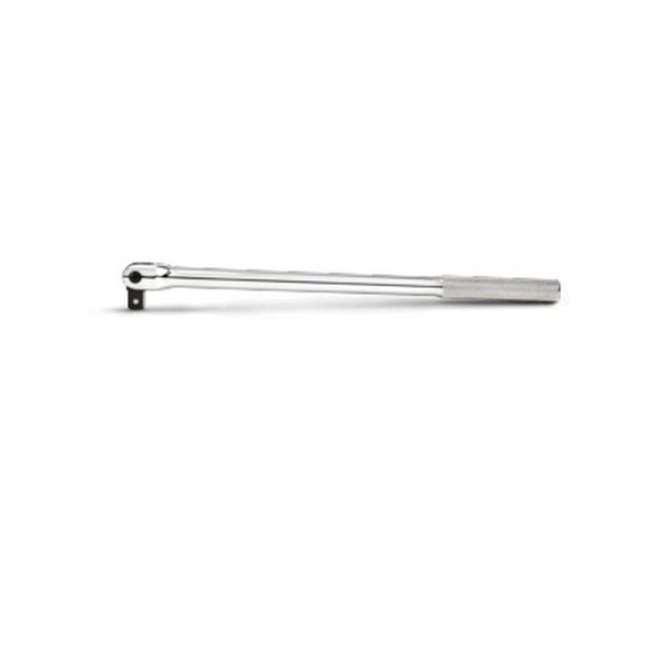 Socket Handle, 1/2 in Drive, 15-3/4 in Overall Length, Hinged Handle, Specifications Met: ASME B107.500, ANSI B107.10M/AS 4283, Federal GGG-W-641E, Heat Treated Alloy Steel, Polished Chrome/Full Polished