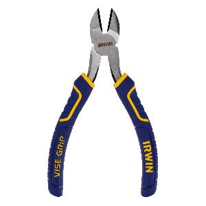 Diagonal Cutter Plier, Oval Jaw, 13/16 in L x 27/32 in W x 13/32 in THK Jaw, Nickel Chromium Steel Jaw, Flush Cut Style, 6 in Overall Length, Grip Handle, Blue/Yellow, Applicable Materials: Aluminum, Bronze, Copper, Gold, Nickel, Nylon, Plastic and S