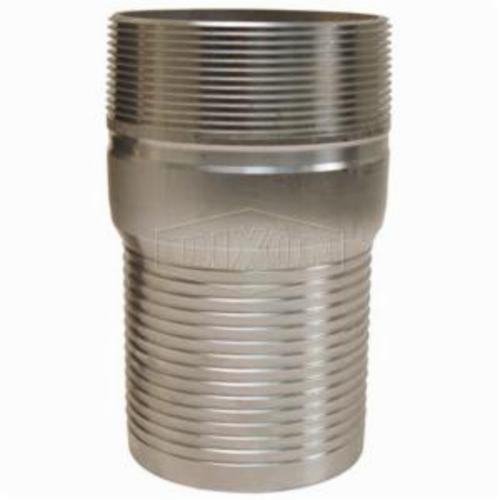 Combination Nipple, No Knurl, 2-1/2 Inch Nominal Size, MNPT, 5-9/16 Inch Length, Aluminum, Domestic